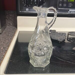 Elegant Clear Glass Pitcher
